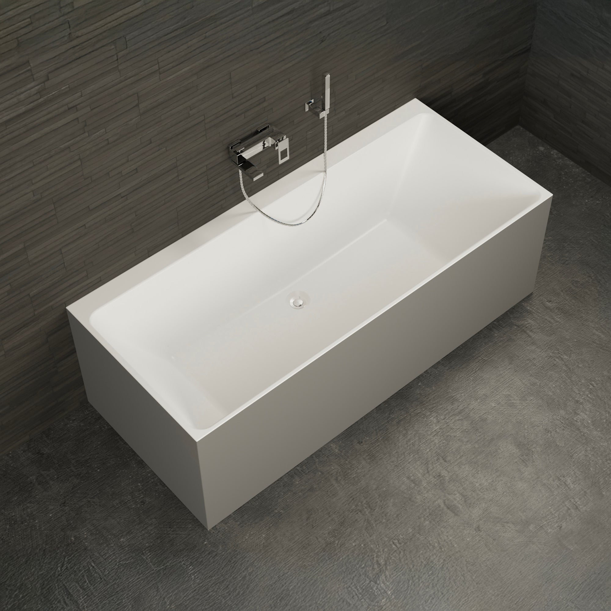 Baignoire Ilot Cobalt 170 grise 170 x75 x56 cm, by SPALINA - 3