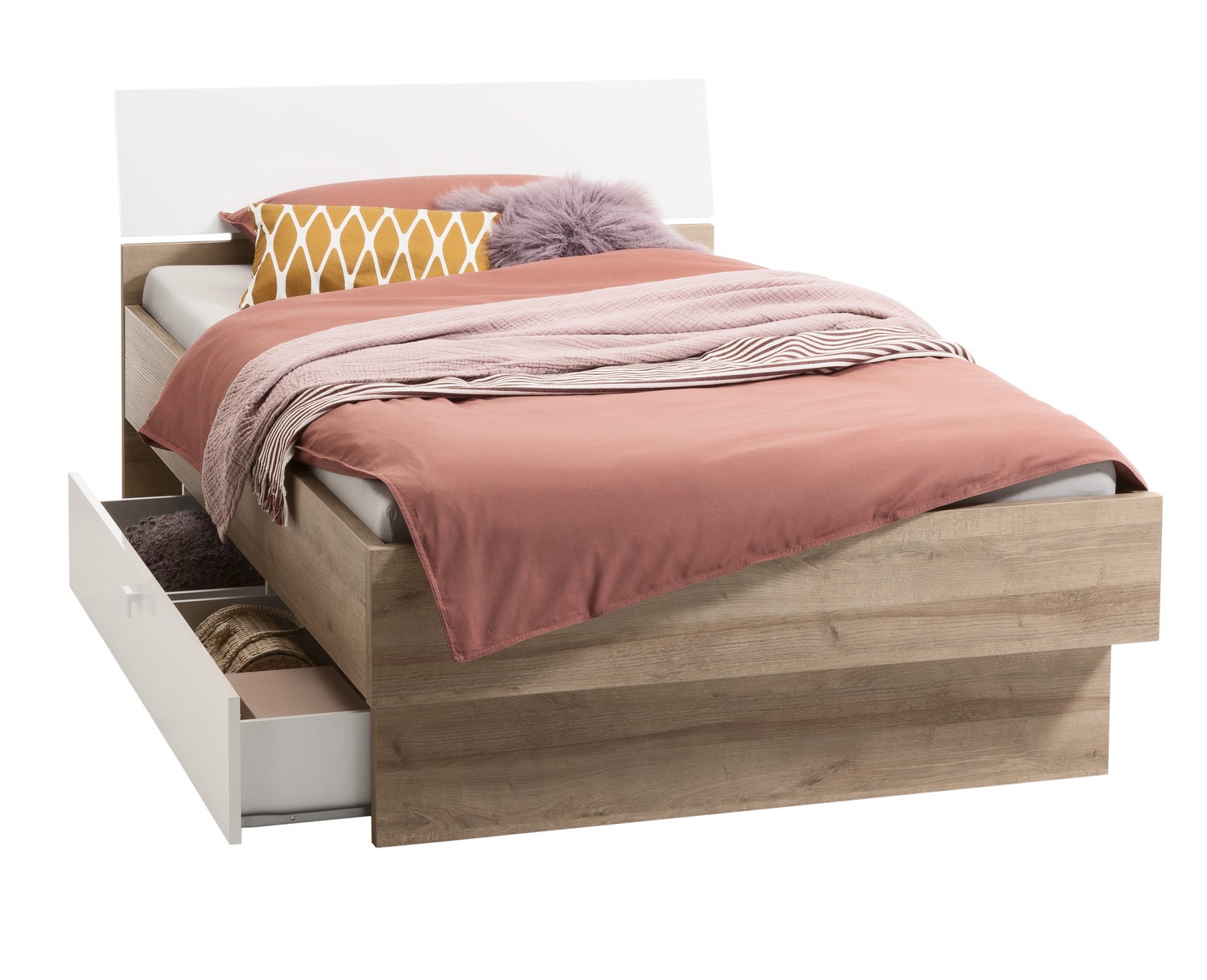 Composad | Letto della Linea MIPIACE con 2 Cassetti Contenitori e 1