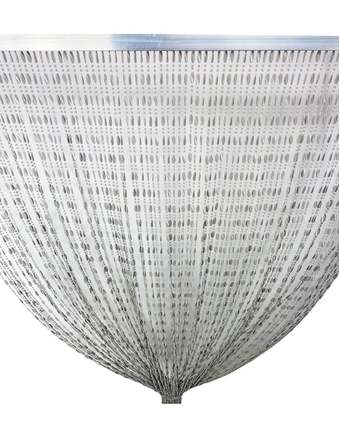 PABLO TENT © avec perles anti-moustiques GRIS en PVC anti-bruit avec tige METAL Cm. 120x220 - 2