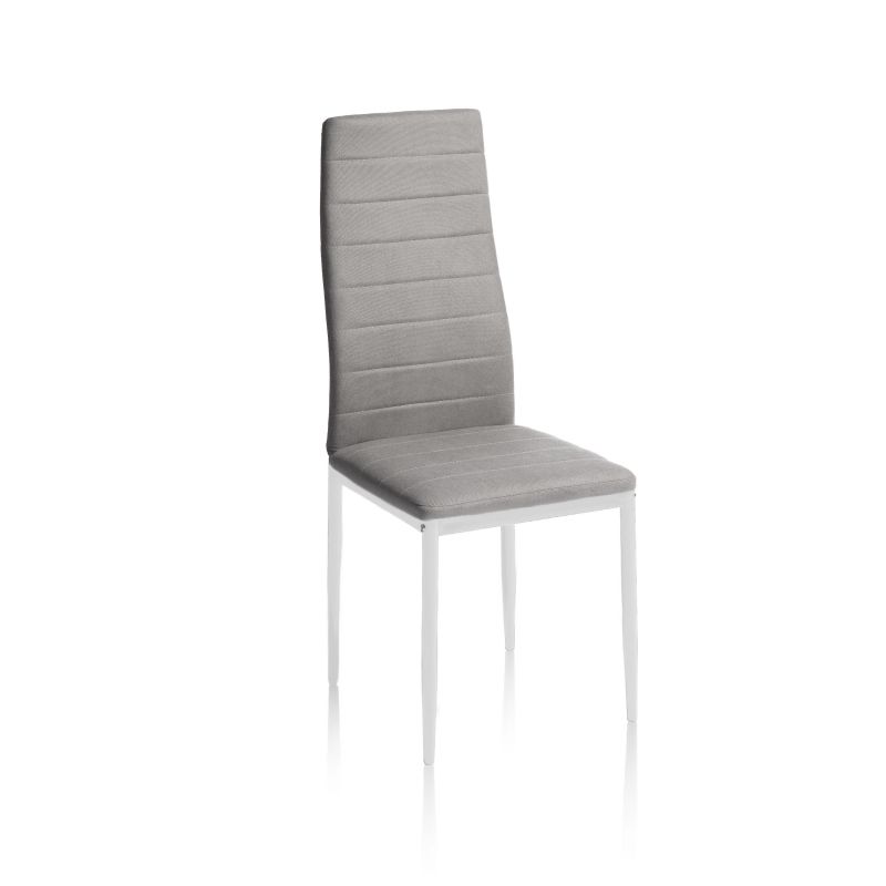 Conjunto de 6 cadeiras de jantar Yuri Gris oscuro–Blanco 39 x 97 x 38 cm - 4