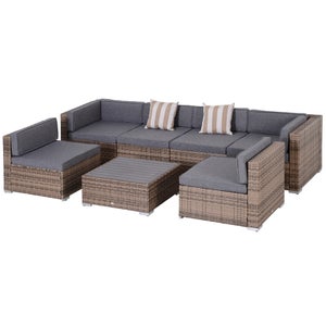 VidaXL 8 Sedie Da Giardino Pieghevoli In Legno Di Acacia Con Cuscini - Set Da Pranzo Per Esterno - Ripiegabili Per Risparmiare Spazio
