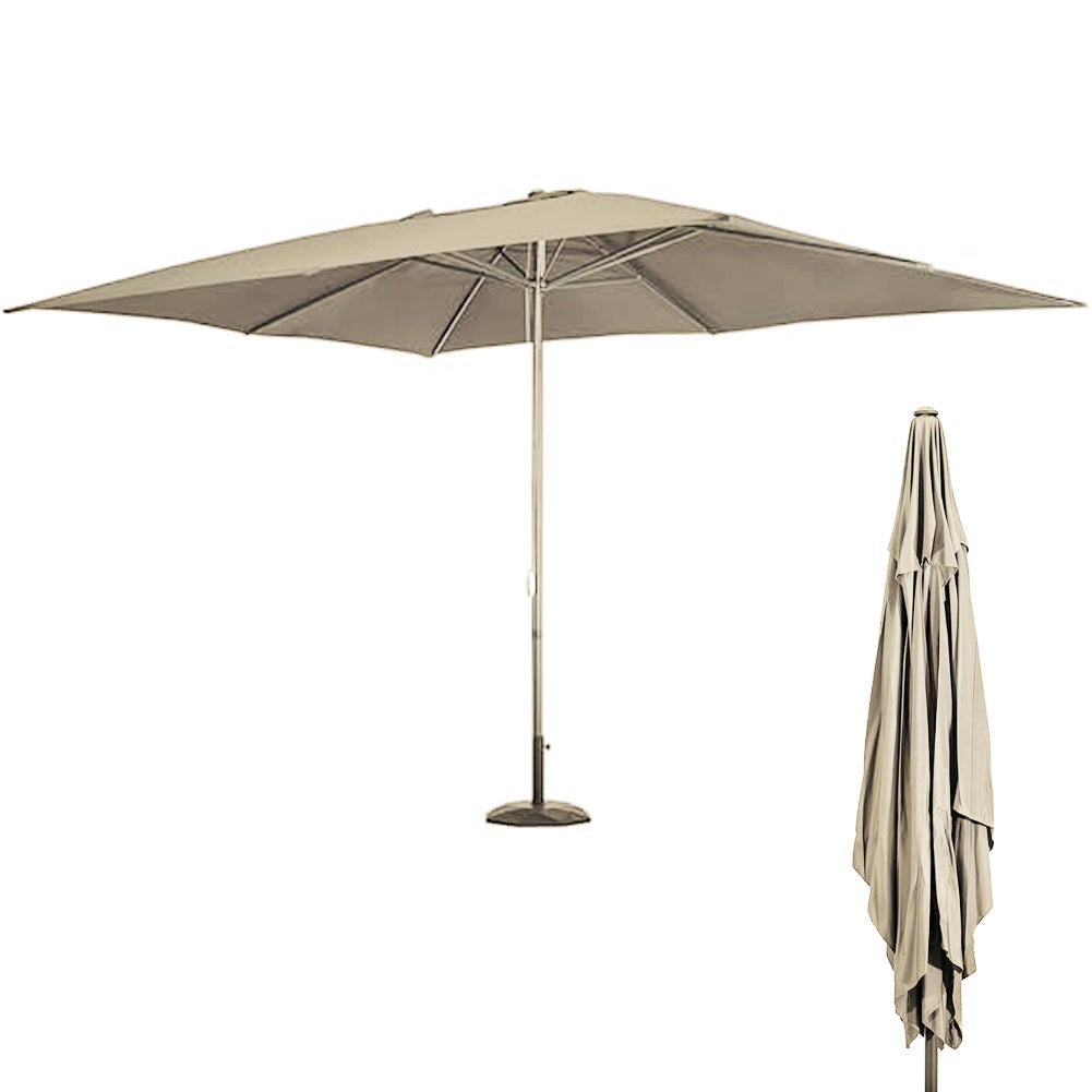 Ombrellone da Muro a Parete Mezzaluna Alluminio Esterno Giardino 270X150CM