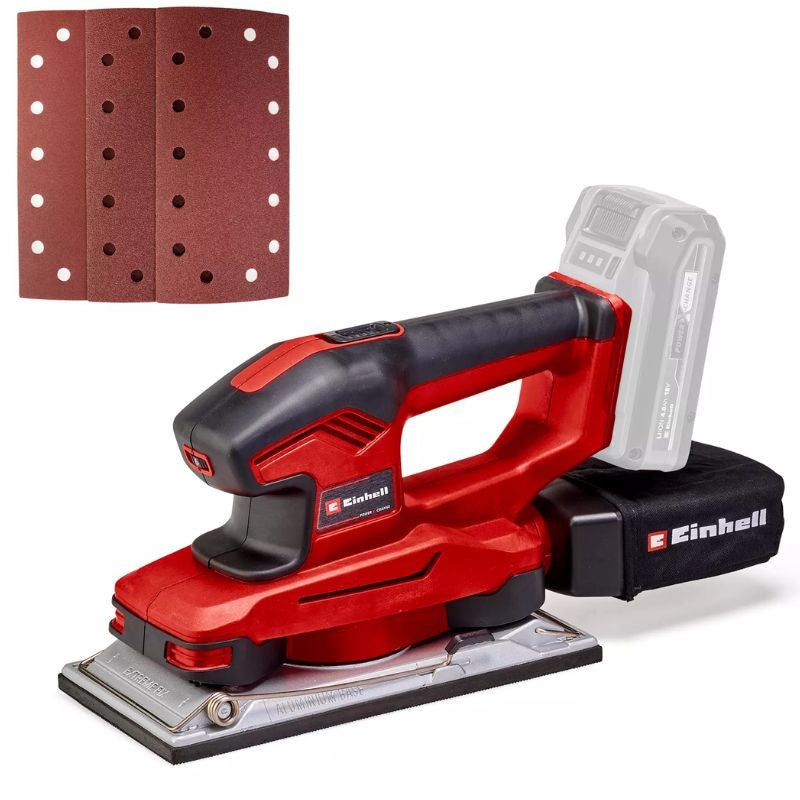 Szlifierka oscylacyjna akumulatorowa Einhell 18V 230x115mm regulowana prędkość