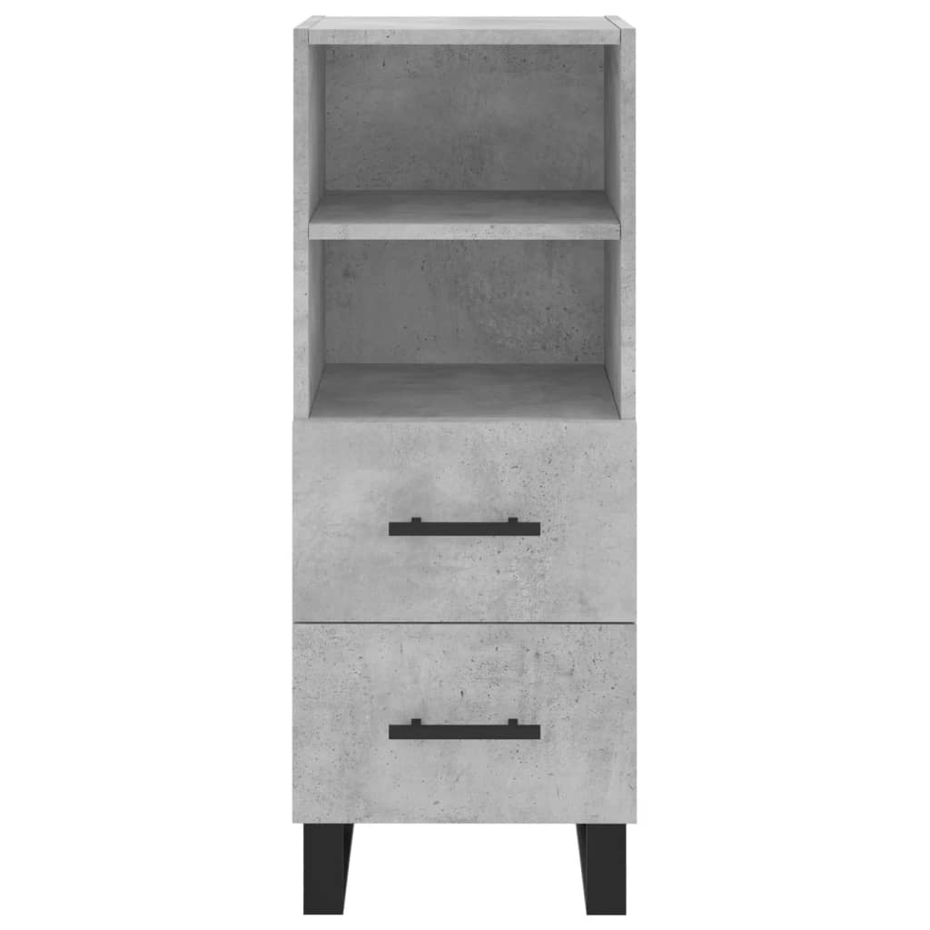 Credenza alta Grigio cemento 34,5x34x180 cm MDF - 6