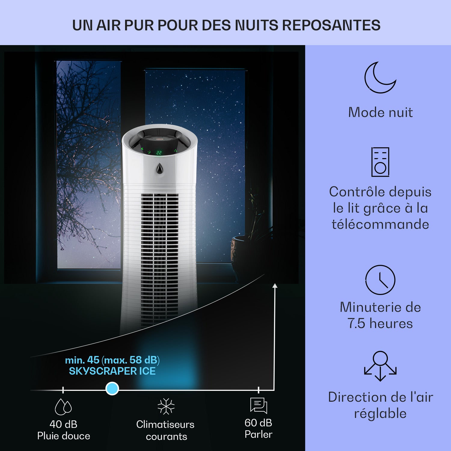 Rafraîchisseur d'air - Klarstein - ventilateur humidificateur d'air - 6l - climatiseur mobile sans evacuation - Gris - 4