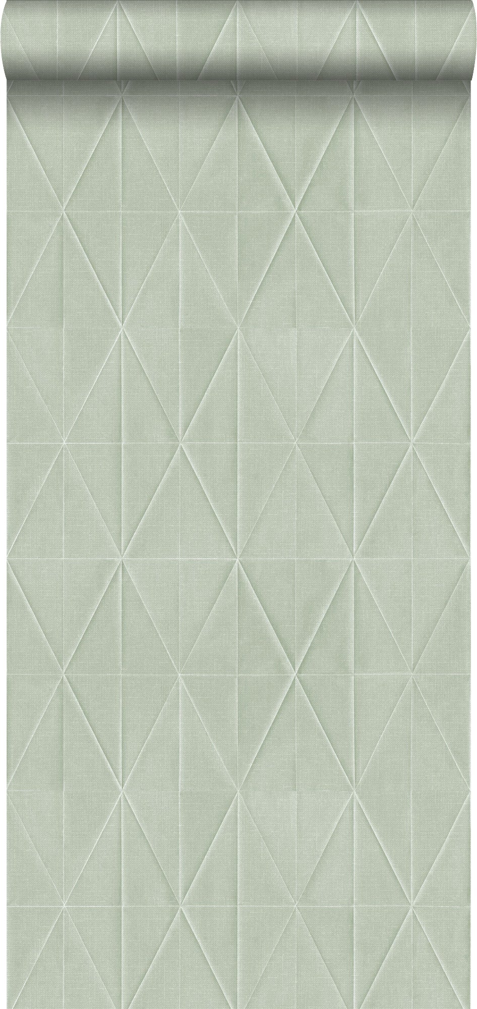 Tapeta flizelinowa z ekoteksturą motyw origami seledynowym - 53 cm x 10.05 m - ESTAHOME