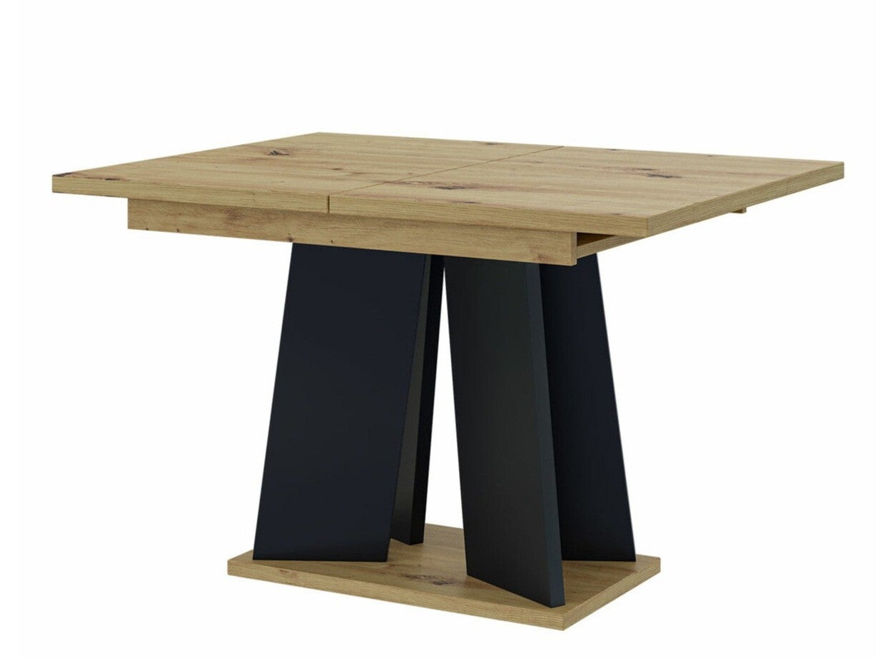 Buffet coloris artisan chêne - acier foncé en MDF - 91 x 132 x 40,5 cm