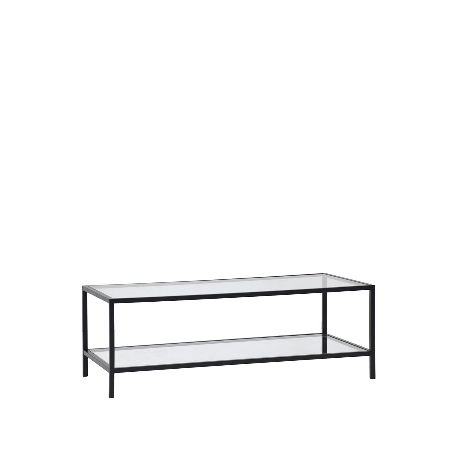 Klast Home Mesa De Centro Fija De Cristal Transparente 120 Cm X 42 Cm Negro , Leroy Merlin