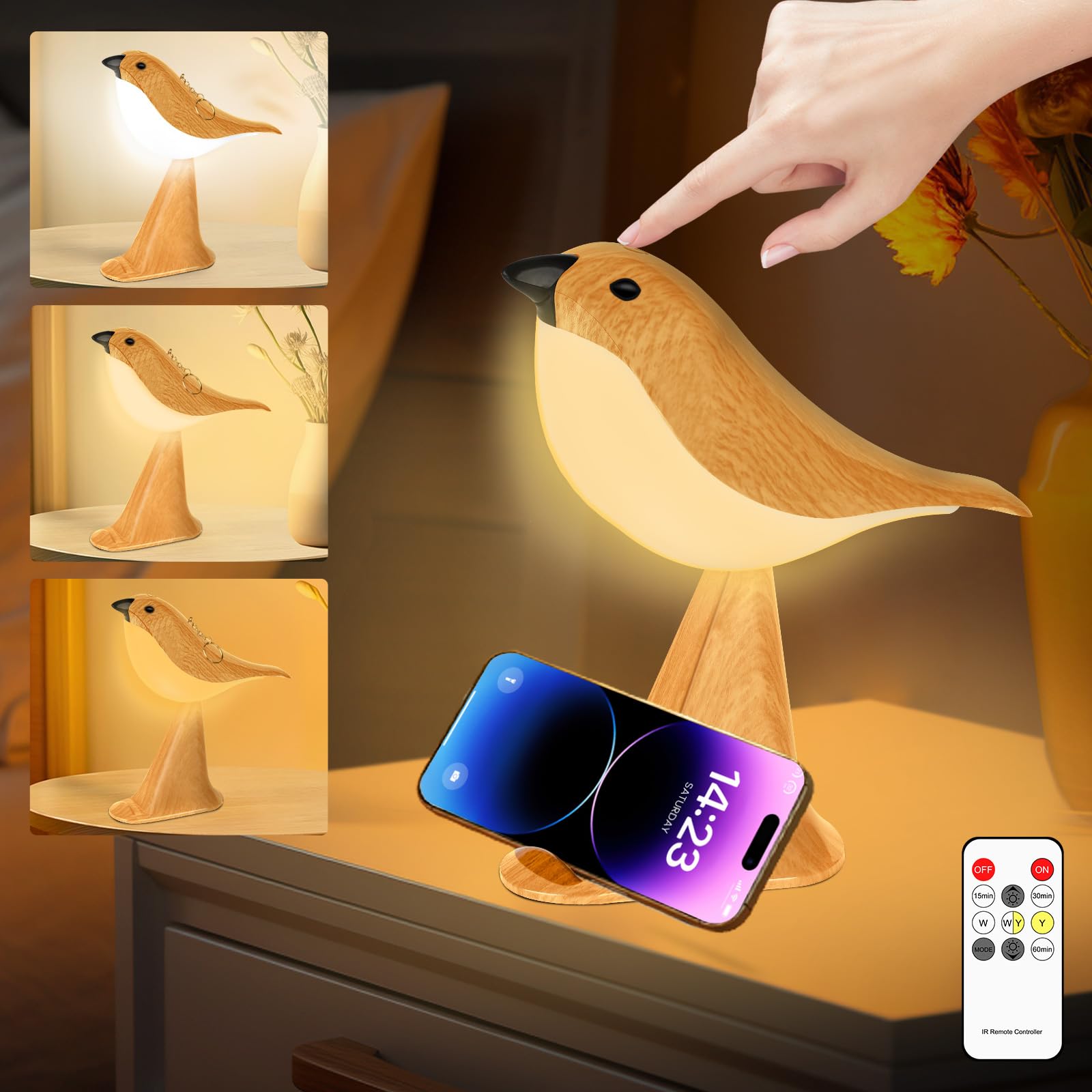 Lampe LED En Forme De Cage à Oiseaux Avec 3 Ampoules En Forme D