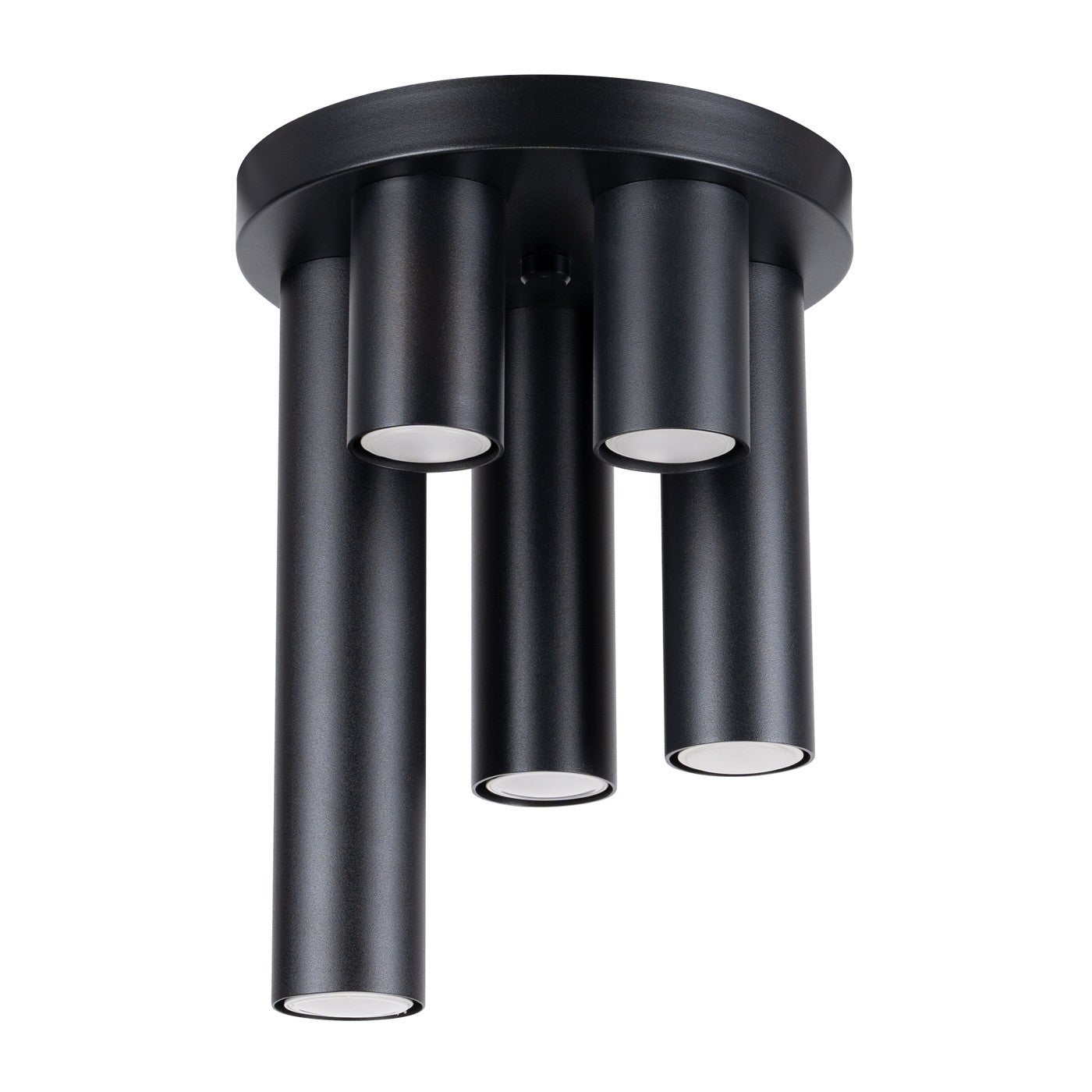 Reflektor sufitowy spot natynkowy Lagos okrągły czarny 5xGU10x10W wym: 33 x 25 x 25 cm metal Sollux Lighting