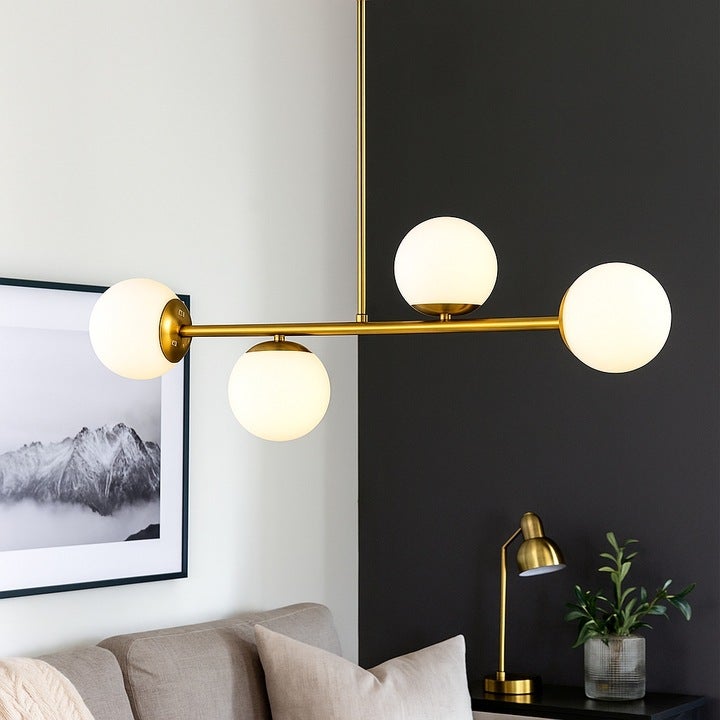 Żyrandol LED Bali E27 poczwórny lampa wisząca 75 cm IP20 złoty MasterLED - 3