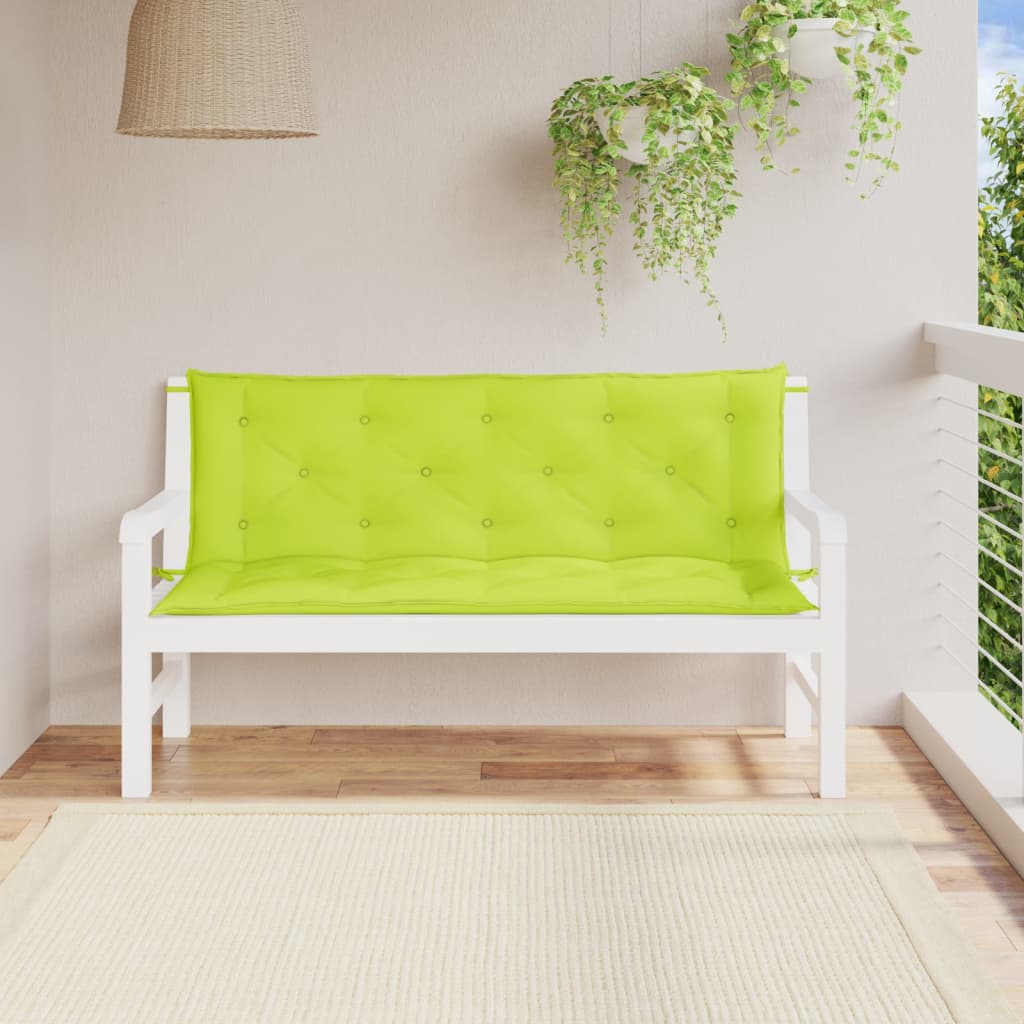 Cuscino per Panca Set da giardino verde 100x60x50cm + 2