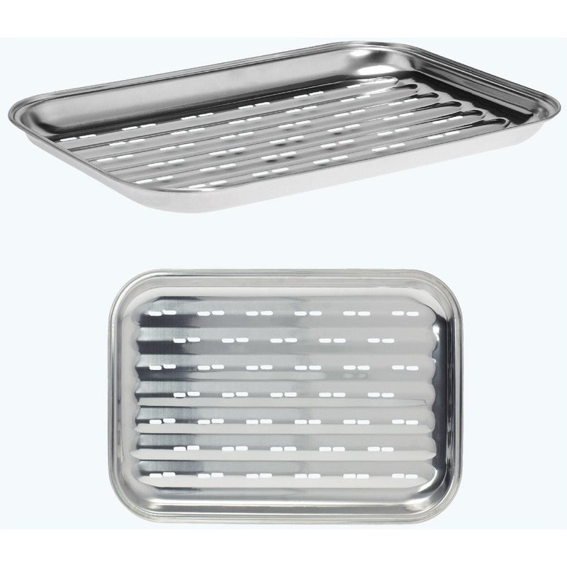 Blacha do pieczenia ze stali nierdzewnej, ok. 35 x 24,5 cm (1 sztuka)