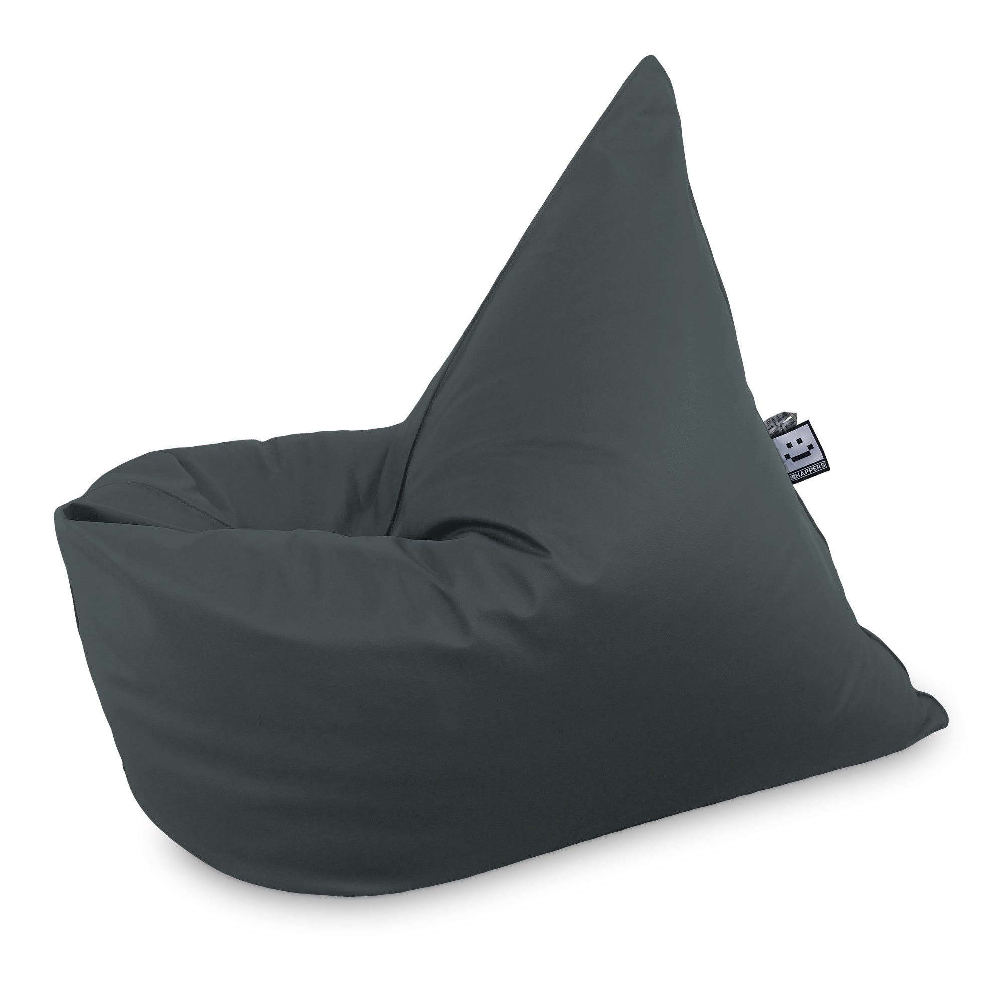 Big Pouf Similicuir Indoor Gris Happers - 4