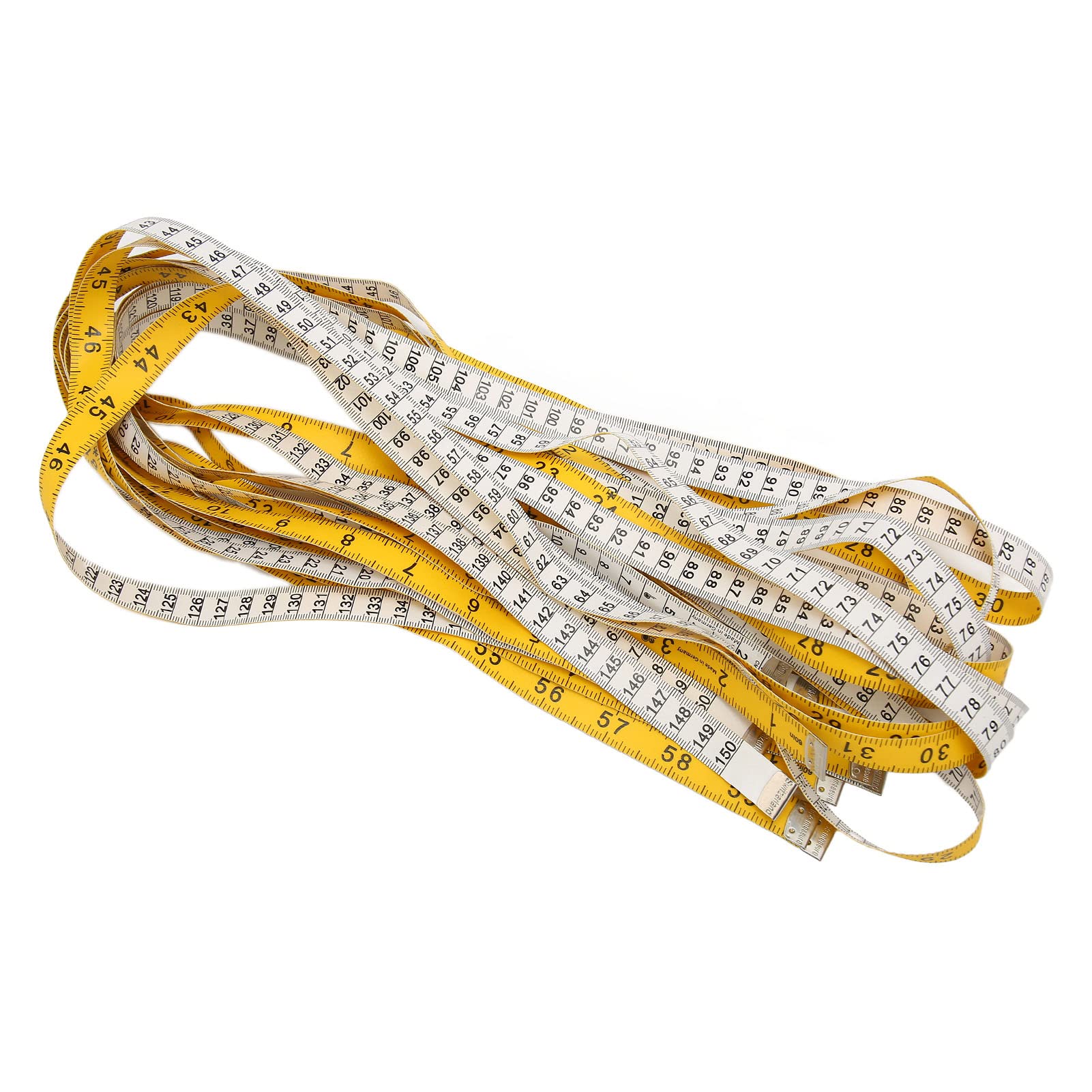 Lot de 10 rubans à mesurer de 1,5 m, double face, transparents, compacts, po - 2