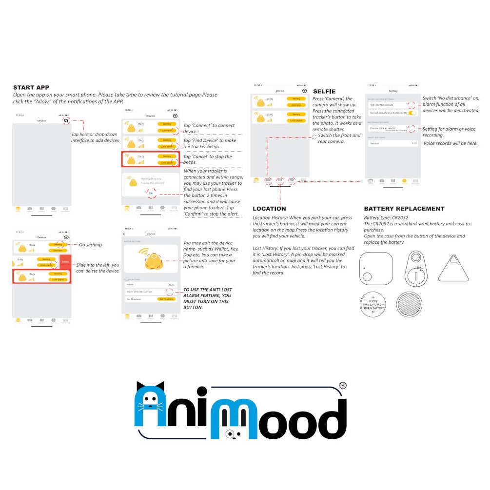 ANIMOOD - Traceur GPS Animaux - Localisateur Anti-Perte Étanche Pour Chiens et Chats - Suivi En Temps Réel Via Application iSearching - 4