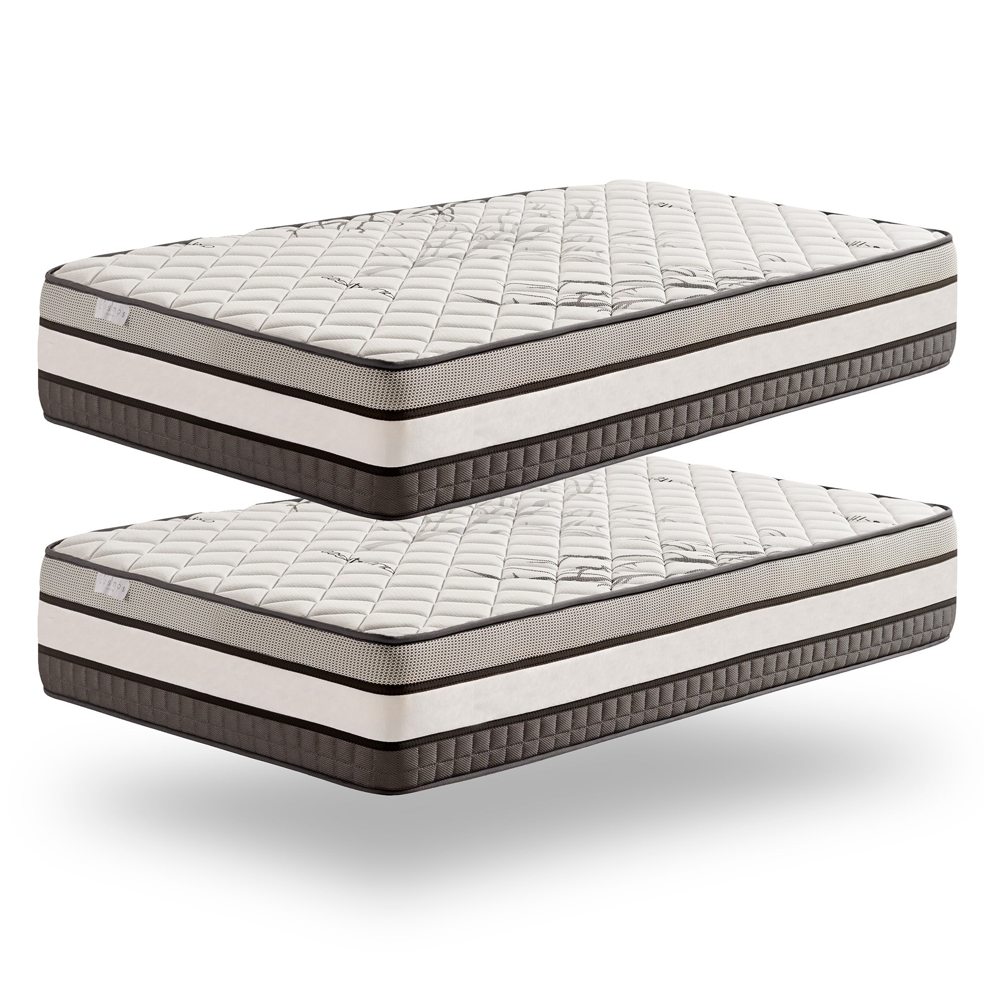 Pack x2 colchón solar 80x200 cm - gel memory foam hr - blue latex - muy grueso 30 cm, 7 zonas de confort, termorregulador - óptima transpiración