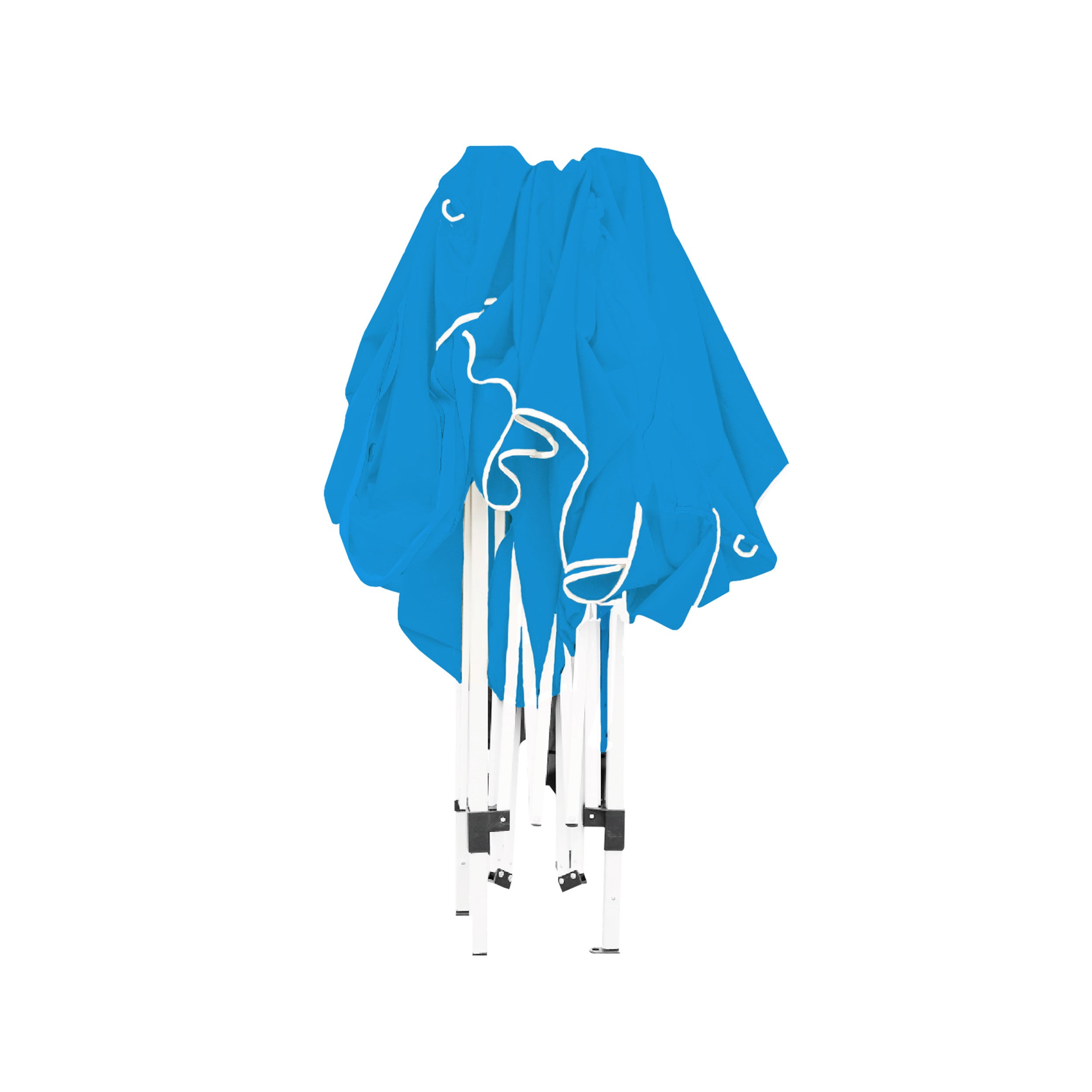 Carpa Plegable 3x3 m Azul – Resistente al Agua - Incluye Vientos y Piquetas de Fijación - Bolsa de transporte - 4