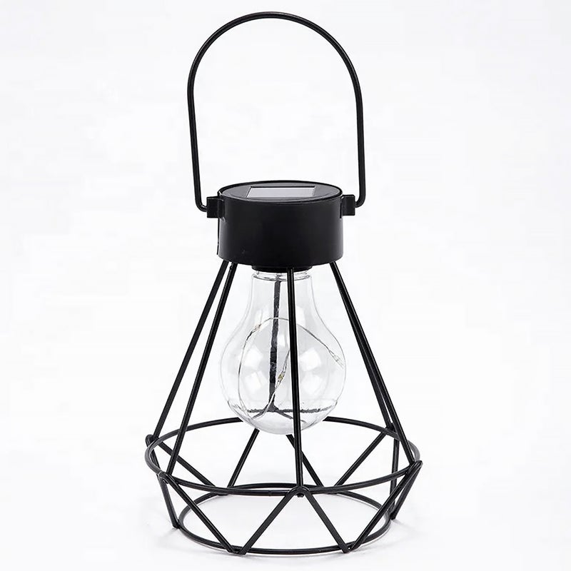 Lampa solarna LED ogrodowa diament 0.1W 13cm IP44 3000K stylowa czarna MasterLED