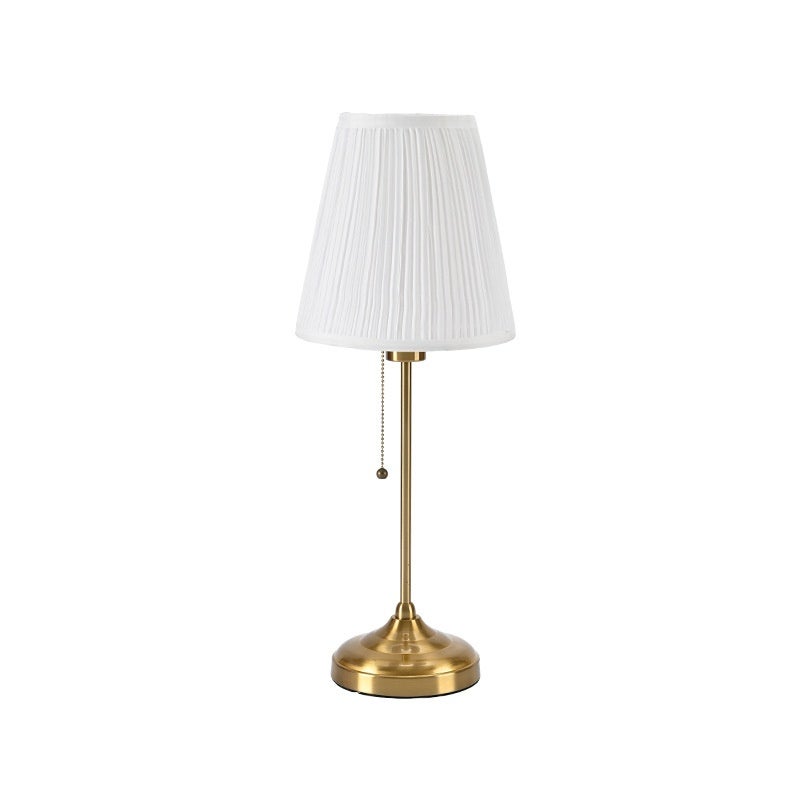Auledio lámpara de escritorio usb creativa para habitaciones, lámpara decorativa de luz cálida para lectura nocturna (dorada)