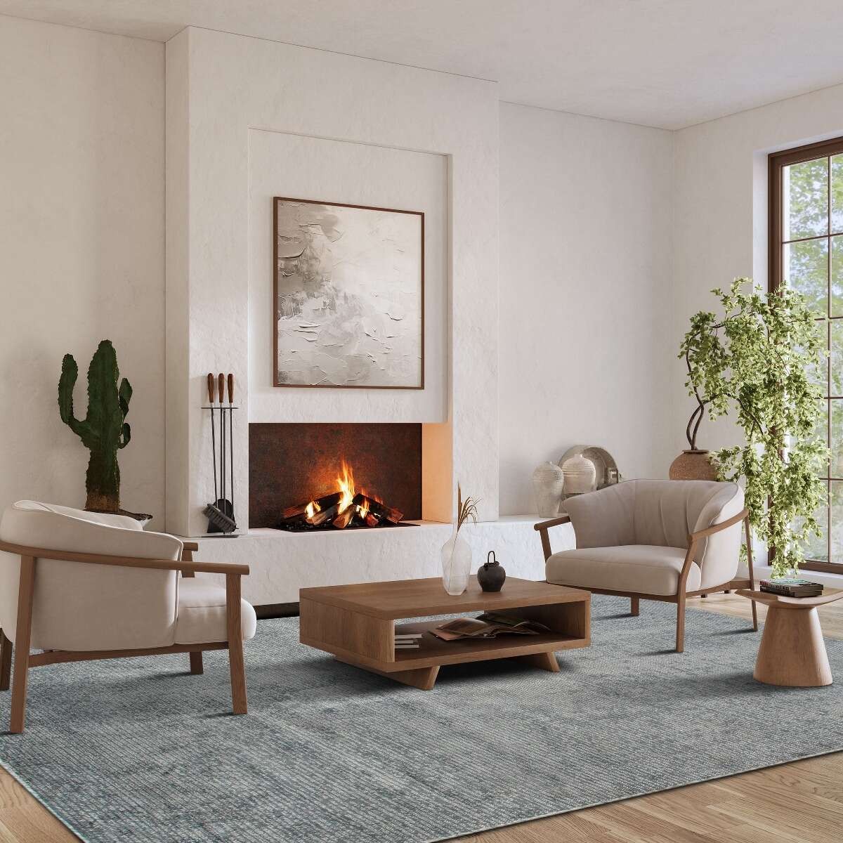 Tapis vintage gris foncé 120x160 - 9