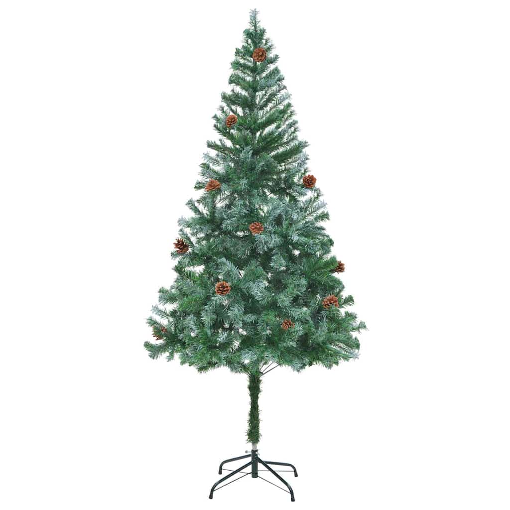 Sapin de Noël | Arbre de Noël artificiel avec 300 LED Vert 180 cm PVC et Acier - 5