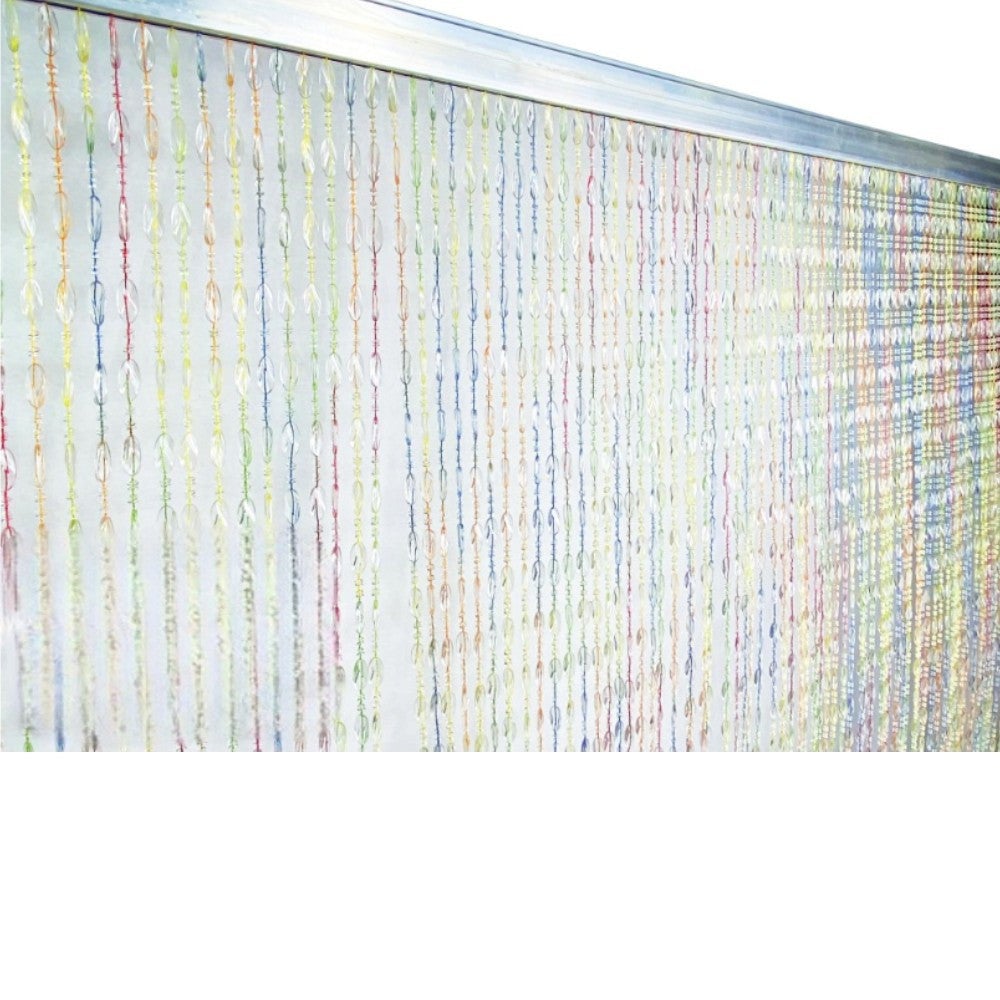 Rideau de perles en résine avec fil de coton pour l'extérieur et l'intérieur - Taille 120x230 cm - 3