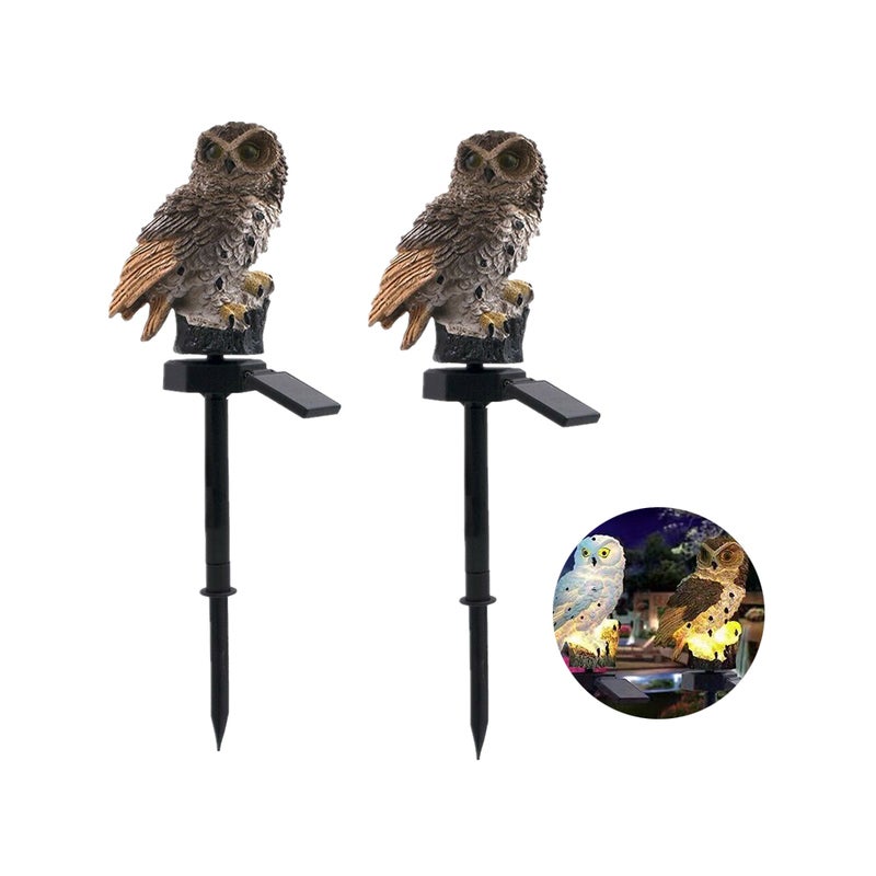 2 sztuki wysokiej jakości maska ogrodowa ścieżka podwórko trawnik sowa zwierzęca lampa ozdobna wodoodporna energia słoneczna światło LED