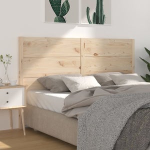 VidaXL Testiera In Legno Massello Di Pino 80x104 Cm - Grezzo Naturale Per Letto Matrimoniale - Stile Rustico - 2