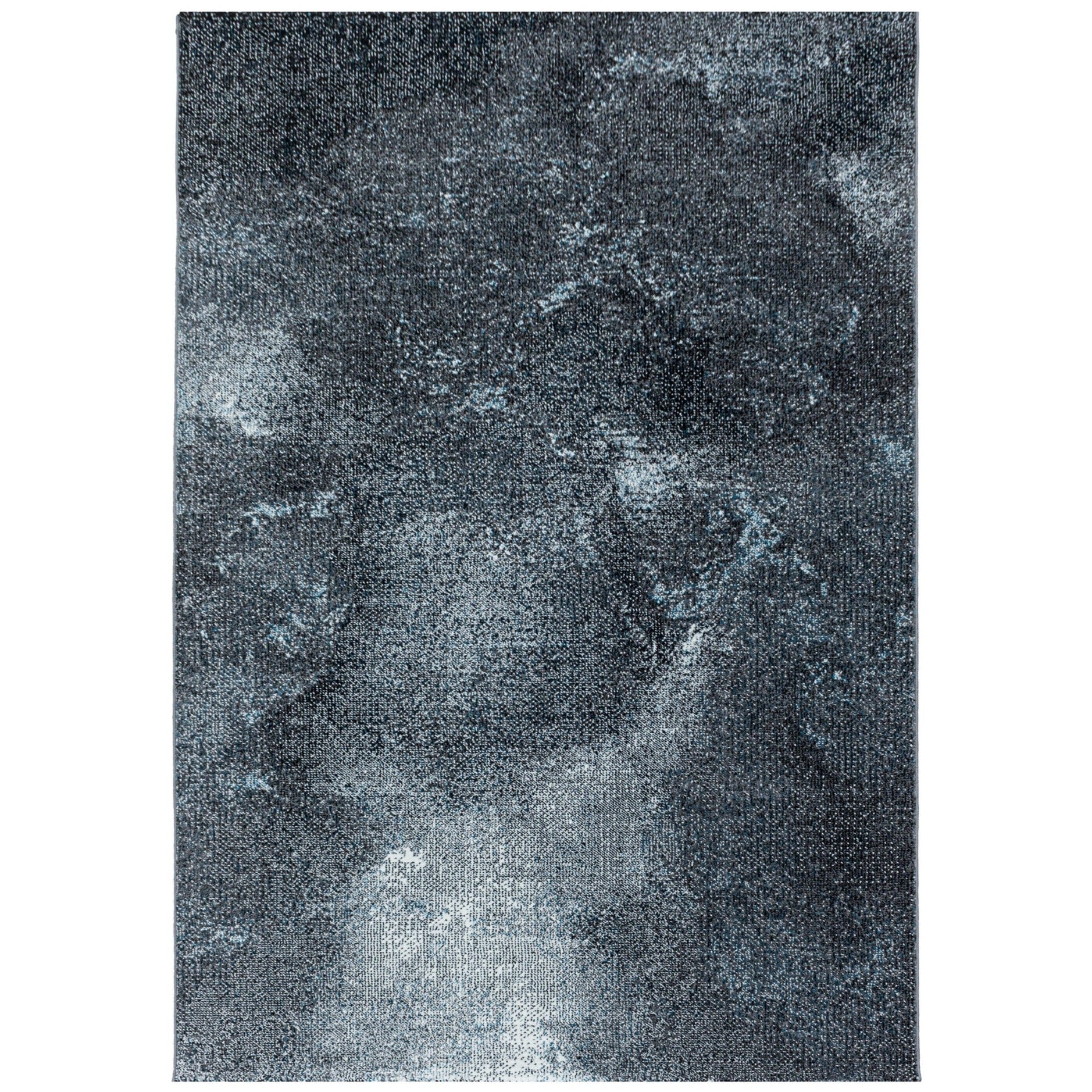 ASTRO Line - Tapis à poils ras Effet Galaxy - Gris et Bleu 160 x 230 cm ...