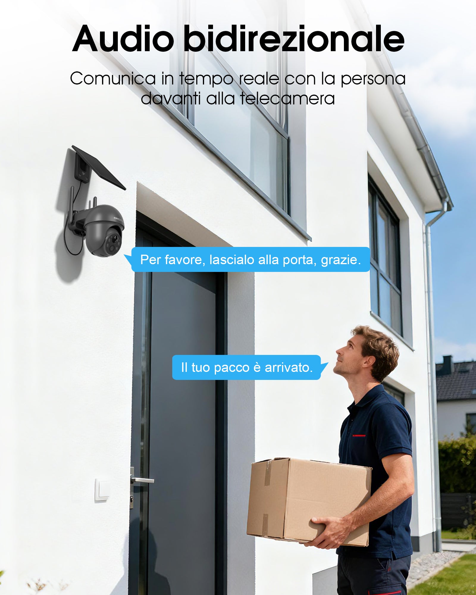 Caméra de Surveillance extérieur 360° caméra ARCCTV 4MP batterie avec panneau solaire - 6
