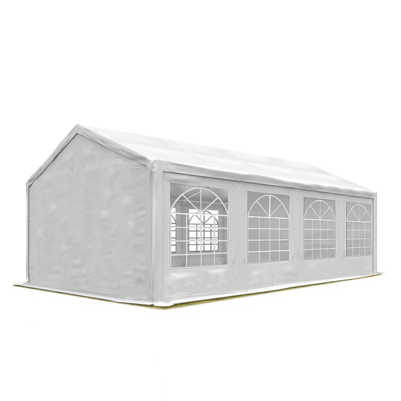 Namiot imprezowy PROLIGHT 4x8 m mocna plandeka PVC 600 N wodoodporna i szybka w montażu