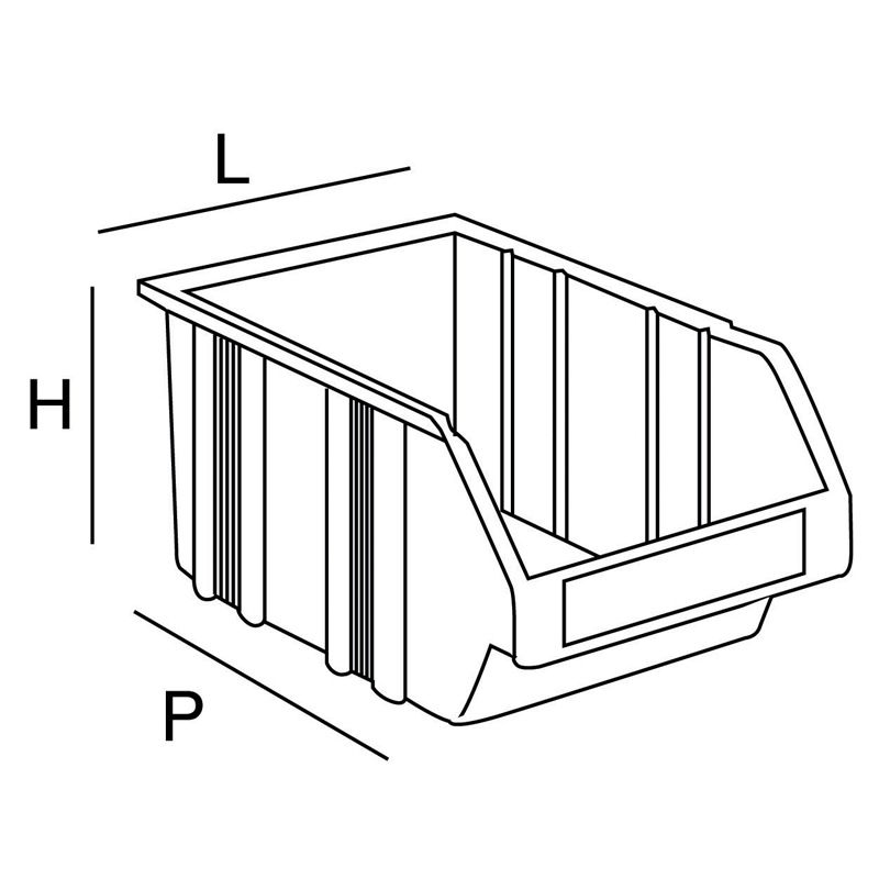 Bac à bec bio composite bois - 16L - 5185056 - 2