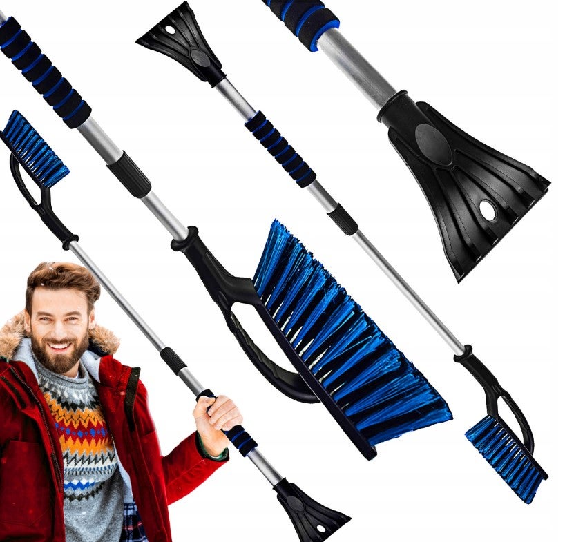 Szczotka skrobaczka teleskopowa do szyb samochodu TUNDRA 105 cm