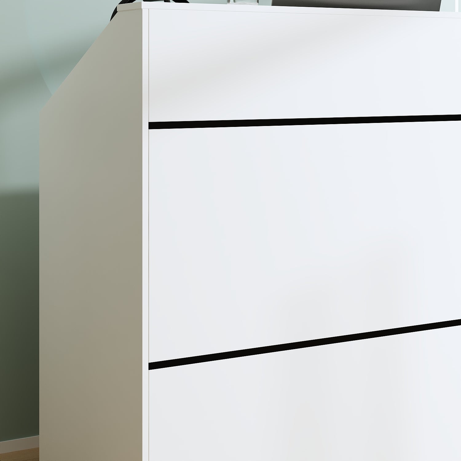 Comptoir de réception avec compartiments ouverts,Table de réception,étagères,Salon,Bureau,120x50x100cm,Blanc - 7