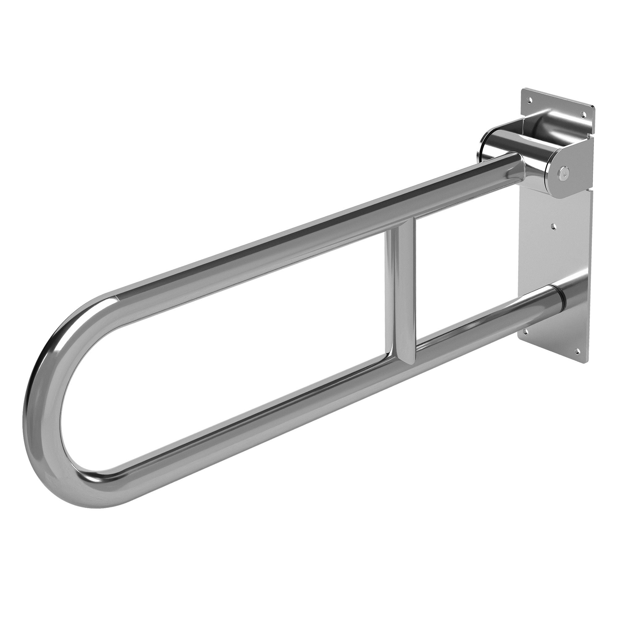 ML-Design porecz toaletowa stal nierdzewna 60 cm składana dla seniorów i osób niepełnosprawnych uchwyt łazienkowy podpórka nosność 200 kg