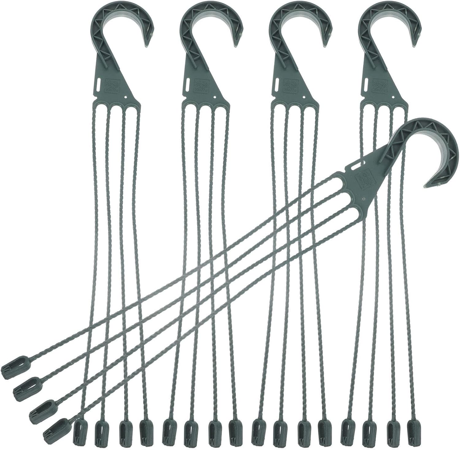 5Pcs Chaînes De Suspension en Plastique pour Jardinières Crochets De