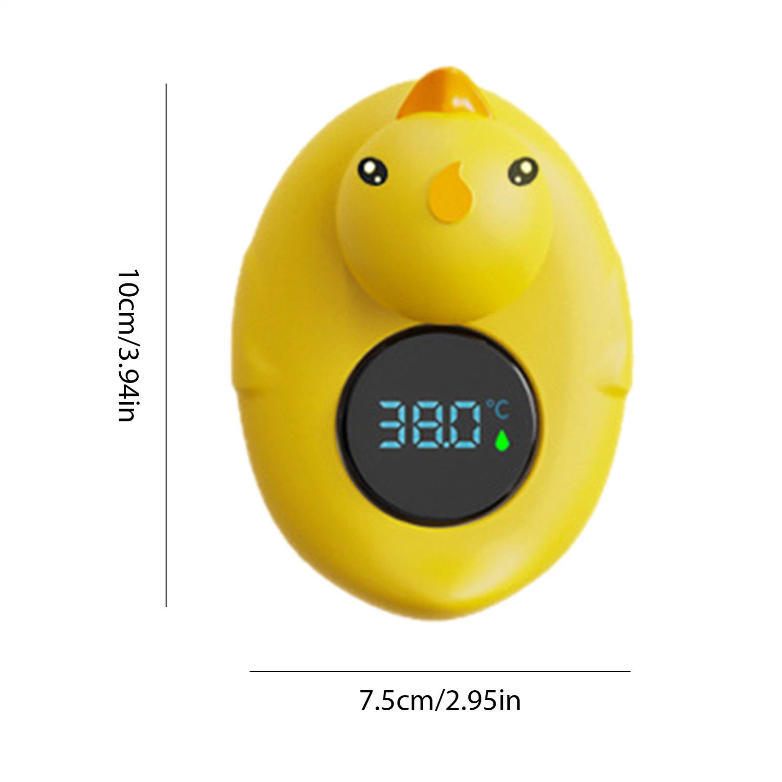 Petit thermomètre de bain en forme de petit canard jaune, pour la douche ou le bain, avec capteur flottant et étanche. - 2