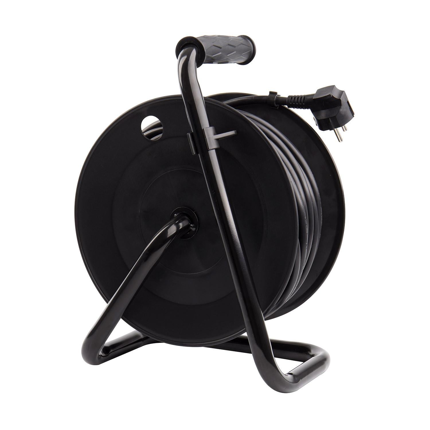 Enrouleur extensible 25m 3x1.5 mm | Noir | PVC - 4