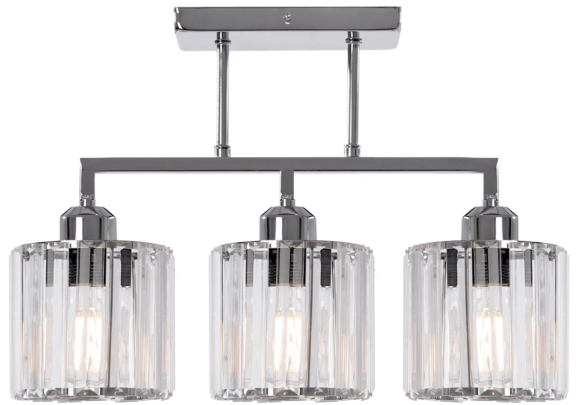 Lampa Sufitowa Wisząca Toolight 392228 Glamour Szary