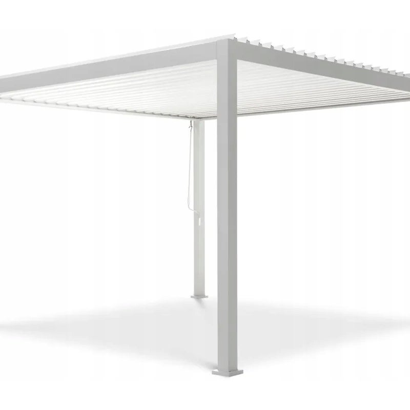 Pergola Ogrodowa Gutroof Regulowana Na Taras Premium Tarasowa 3x3 Biała 1 Szt