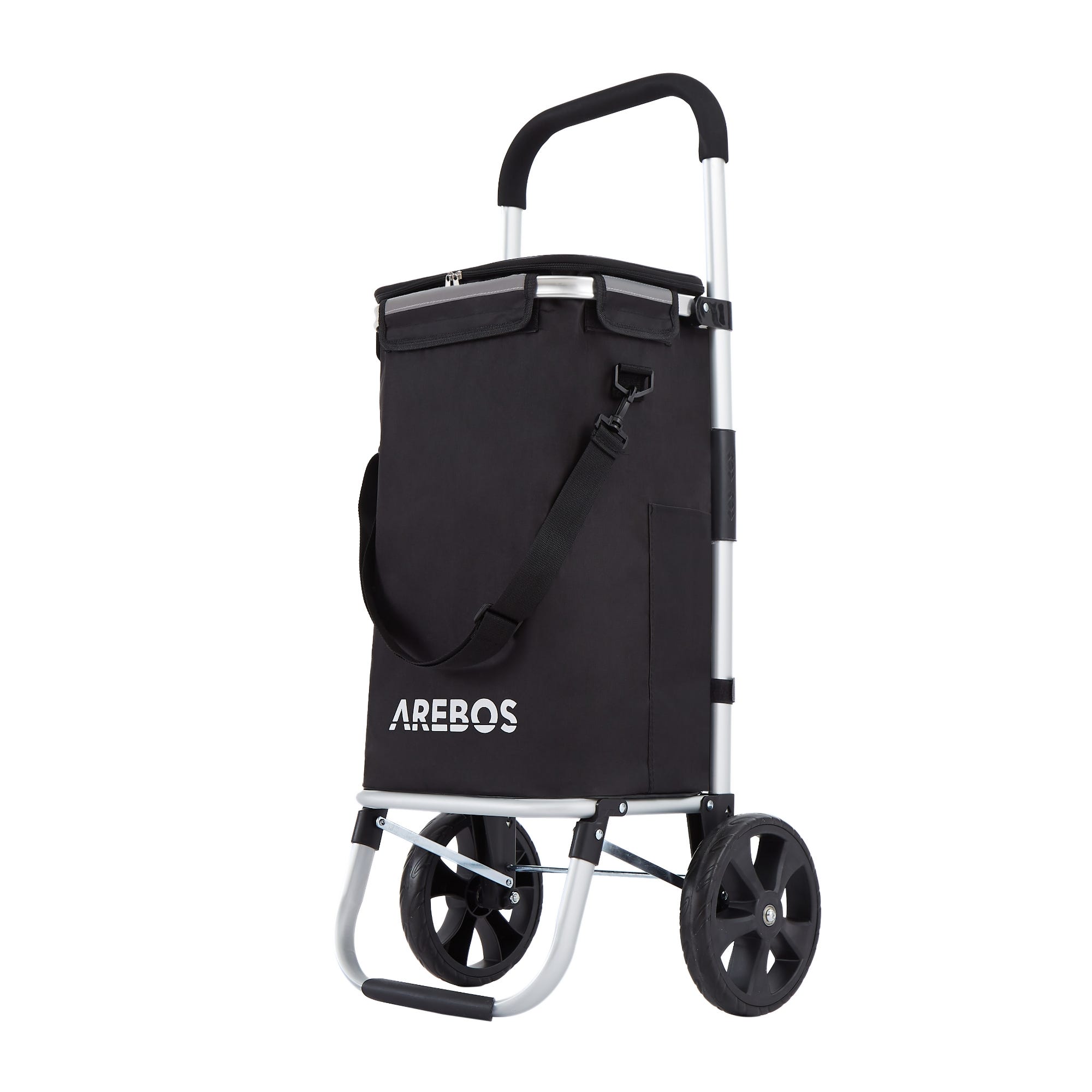 Chariot de course 8 roues - Pliable - Plastique - Avec Couvercle - Bleu Turquoise - 70Kg SECURY-T | Brico Cash Chariot de course 8 roues - Pliable - Plastique - Avec Couvercle - Bleu Turquoise - 70Kg SECURY-T | Brico Cash