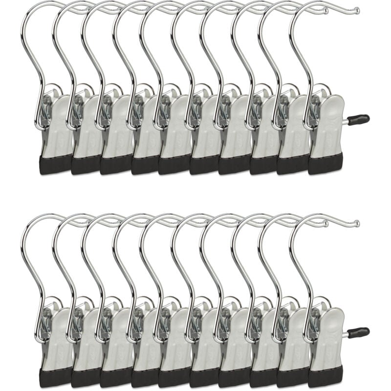 60 Mollette Per Bucato In Acciaio Inox – Clip Metalliche Multiuso Per Vestiti, Ufficio, Cucina, Sacchetti, 5,6x1,3 Cm