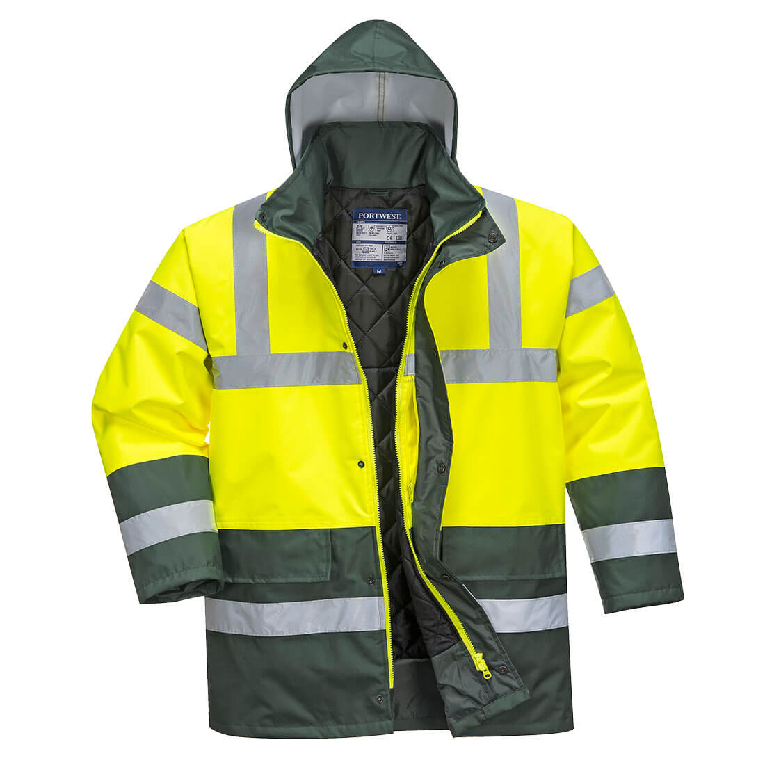 Parka Haute Visibilité Portwest Bicolore Traffic Jaune / Gris M - 3