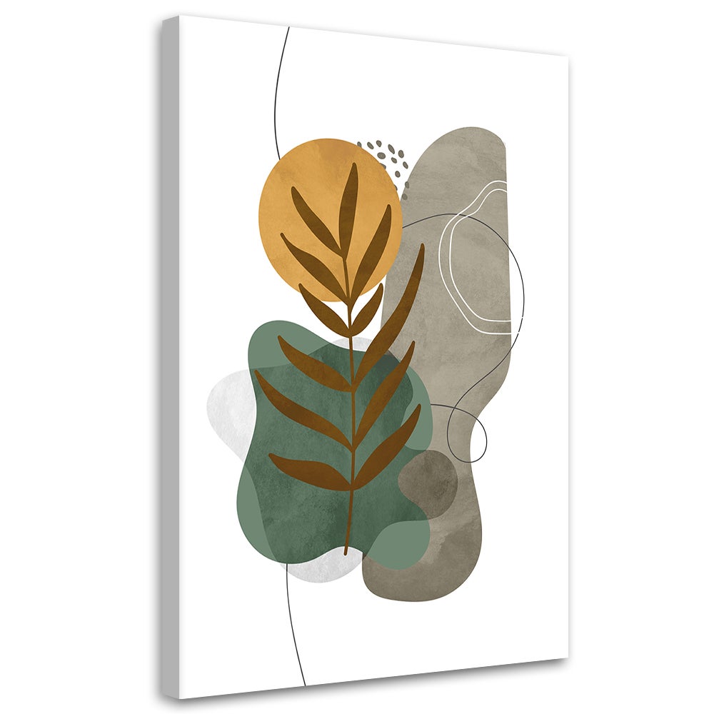 Obraz na płótnie, Botaniczne kształty boho 70x100