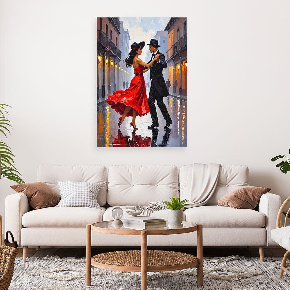 Obraz do salonu sypialni, Zakochana Para Taniec 40x60 - 2