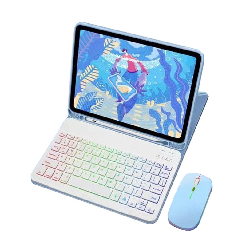 BRAECN Custodia IPad Mini 5 (2019) Con Portapenne E Tracolla, Cover Antiurto Con Cavalletto Rotante 360° - 3