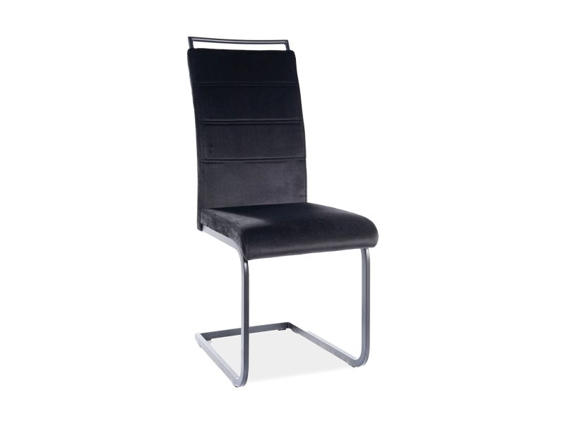 Krzesło tapicerowane H-441 VELVET czarne