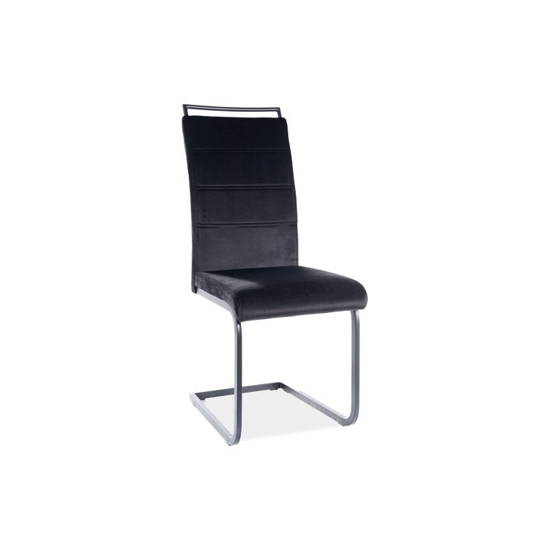 Krzesło tapicerowane H-441 VELVET czarne