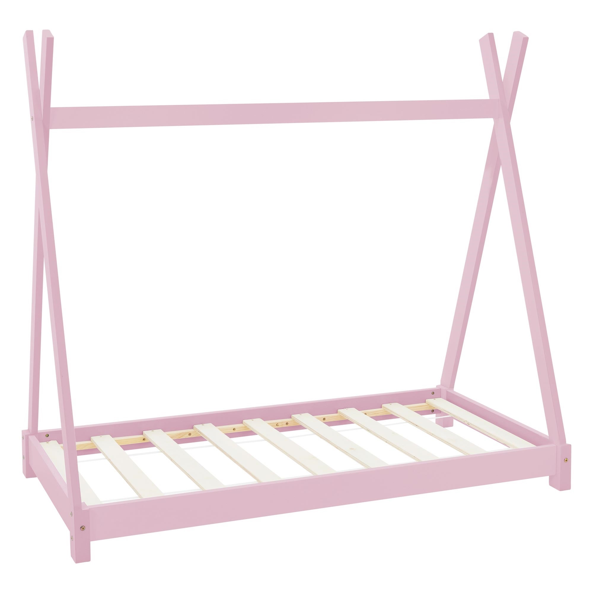 Lit Enfant IKEA à Lattes 160x70 Cm - Pin Marron - Occasion Bon état